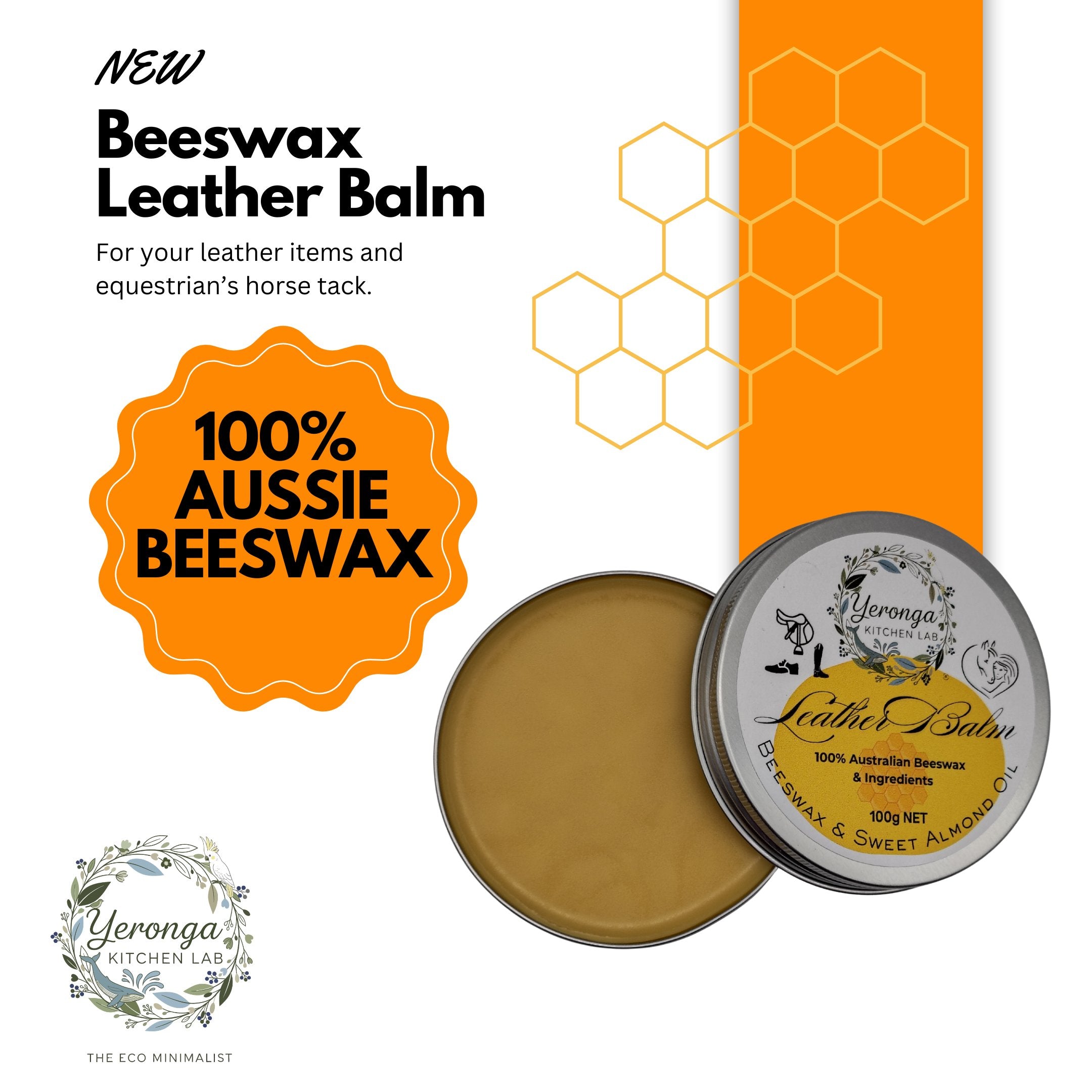 Beeswax Leather Balm - 100g