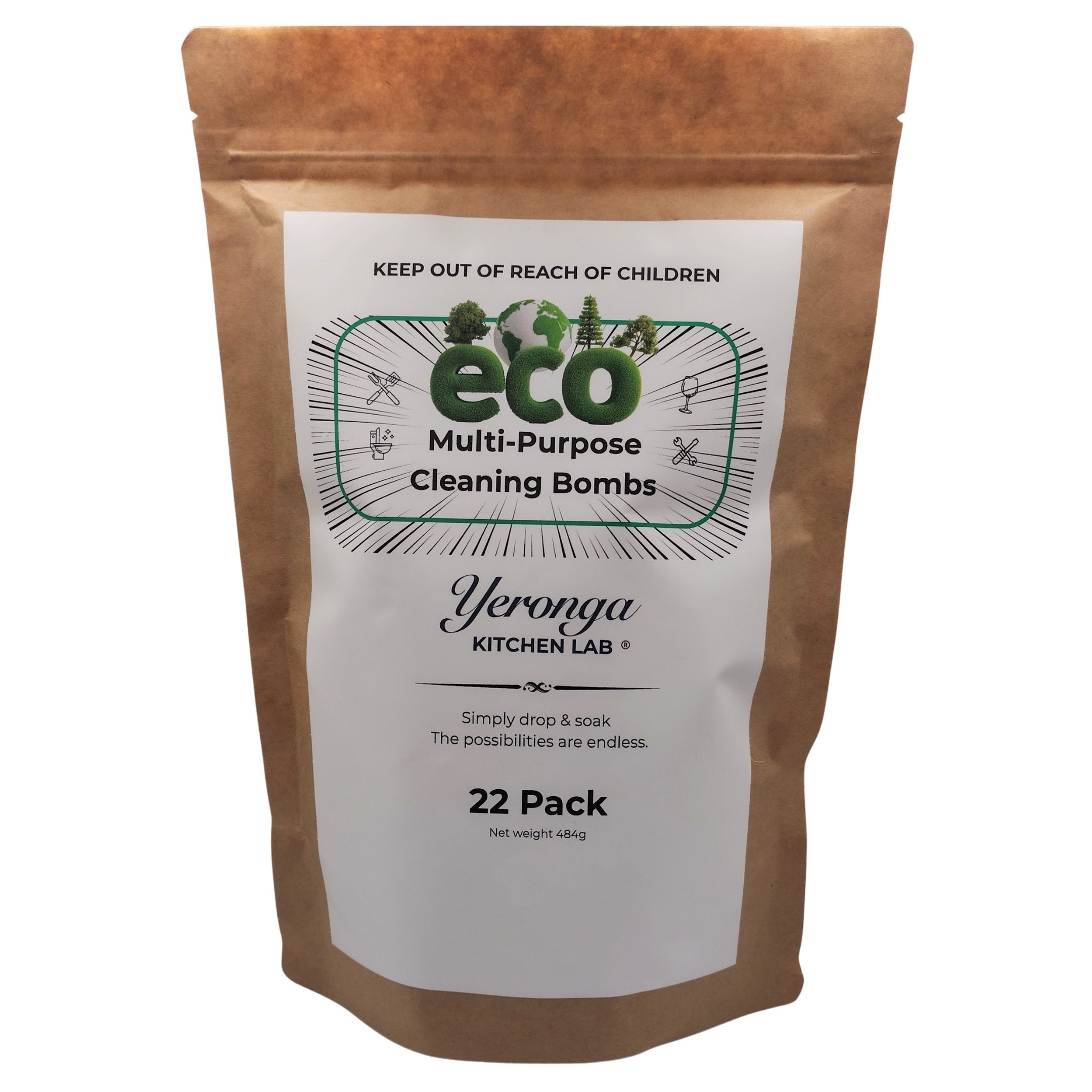 Eco Multi-Purpose Cleaning Bombs (New Value Pack 22 Tablets)