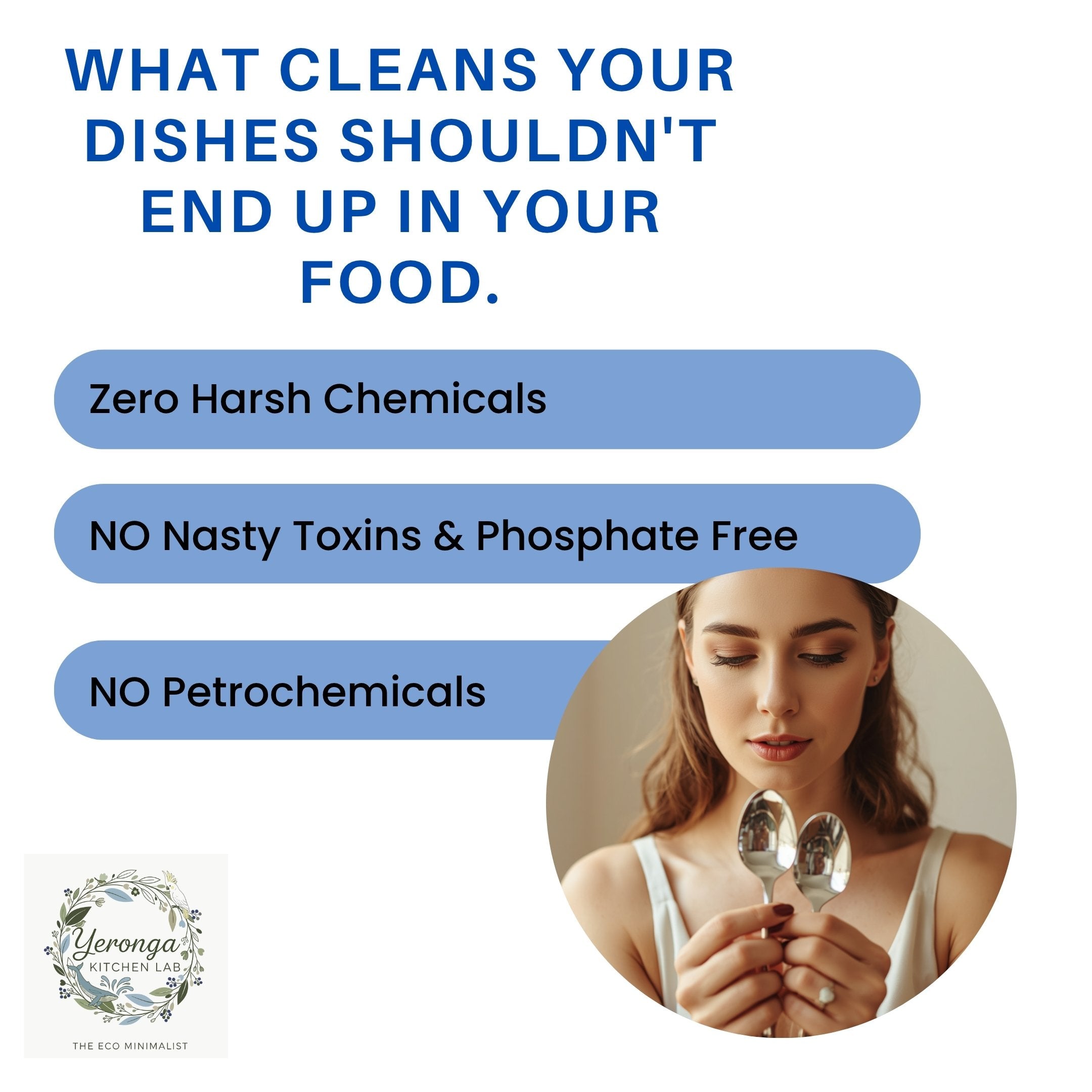Clean-Washup: Dishwashing Powder - Zero Nasty Residue & Microplastic-Free, Fragrance-Free, Eco-Friendly Concentrated Formula, 1KG