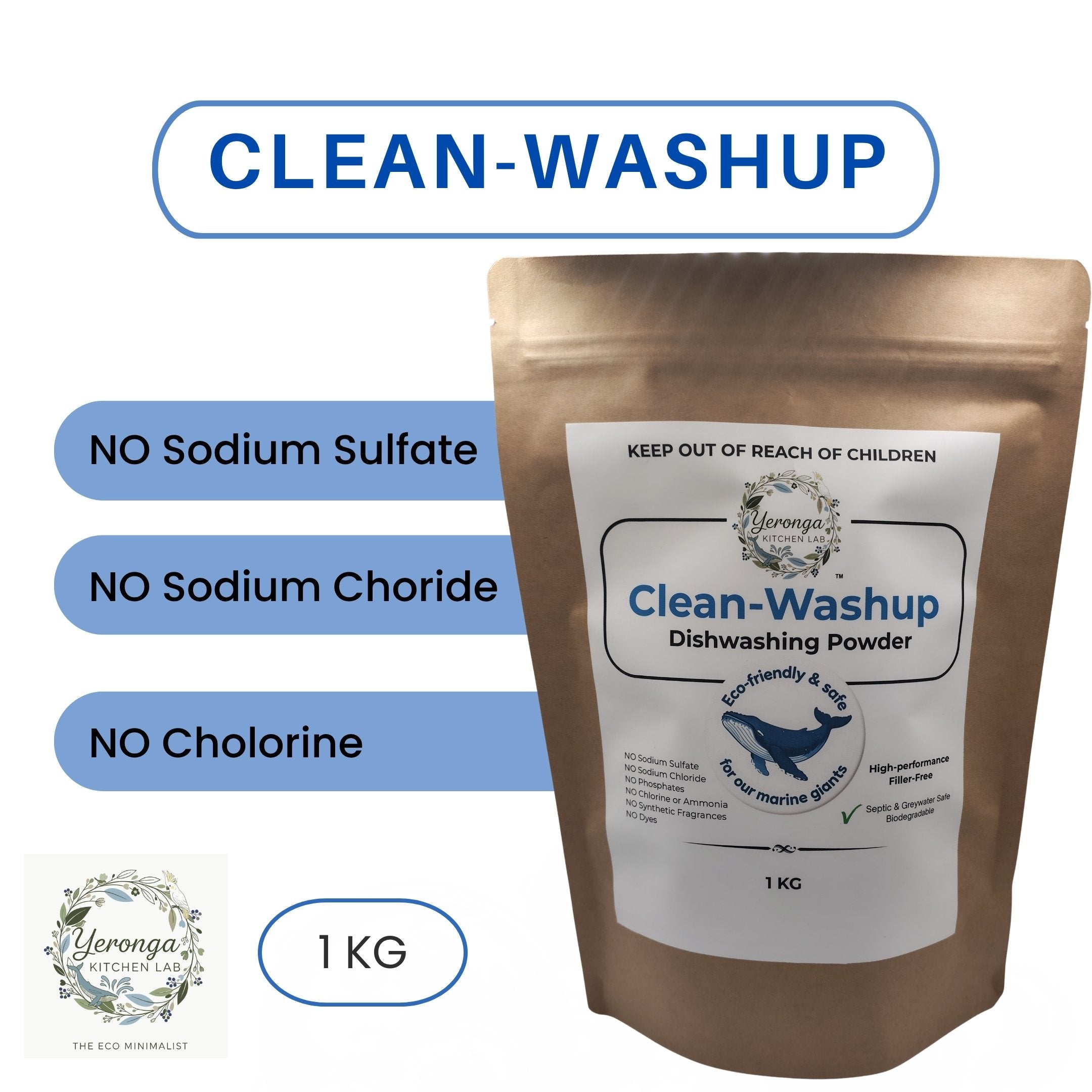 Clean-Washup: Eco Friendly Dishwashing Powder 1KG